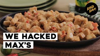 Maxs Tofu Sisig Recipe How to Make Vegetarian Filipino Sizzling Sisig  Food Hack • Pepperph [upl. by Lundt]