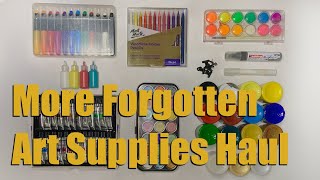 More Forgotten Art Supplies Woodless pencils Gel Sticks Neon Watercolors Gouache Acrylic [upl. by Odnuges112]