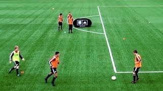 How to play like Spain  Fast combinations  Part One  Soccer passing drill [upl. by Maddis876]