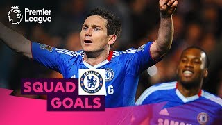 Crazy Chelsea Goals  Lampard Hazard Drogba  Squad Goals [upl. by Aitnwahs87]