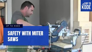 Safety With Miter Saws [upl. by Eedebez848]