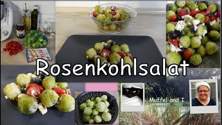 mediterraner Rosenkohlsalat mit Schafskäse Wintersalat [upl. by O'Connor918]