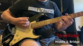 ToneRider City Limits Pickups Vs 1997 Squier Strat Factory Pickups [upl. by Borchers]