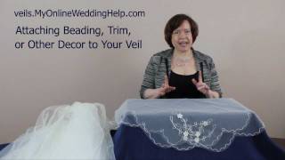 Veil Beading Trim and Embellishment Examples [upl. by Yrrej]