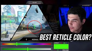 TSM ImperialHal shows his best RETICLE COLOR to play Apex Legends [upl. by Farica]