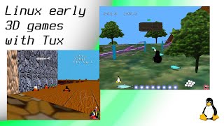 Playing early Linux Tux 3D games in modern system  Linux game [upl. by Elnora]