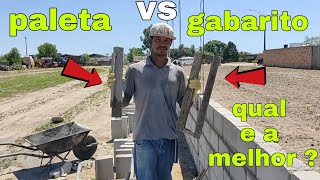 Bloco de cimento Paleta VS Gabarito [upl. by Saks]