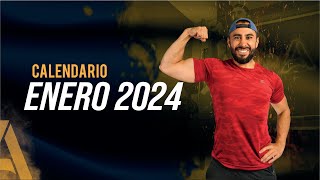 Calendario Enero 2024🔥¡A PONERSE EN FORMA [upl. by Iggie195]