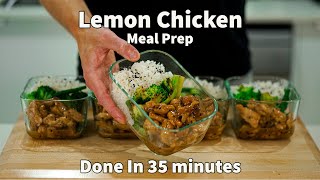 Make 5 Meals In 35 Minutes With This Lemon Chicken Meal Prep [upl. by Anaillil510]