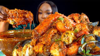 KING CRAB SEAFOOD BOIL MUKBANG  DESHELLED  SEAFOOD BOIL MUKBANG  Seafood  Mukbang [upl. by Eirahcaz]