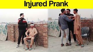 Accident Injured Prank  Crazy Entertainment [upl. by Enimrej]