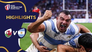 Sanchez seals stunning comeback  Wales v Argentina  Rugby World Cup 2023 Highlights [upl. by Ledarf]