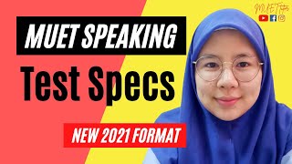 Test Specs  MUET Speaking  New Format [upl. by Eceirahs]