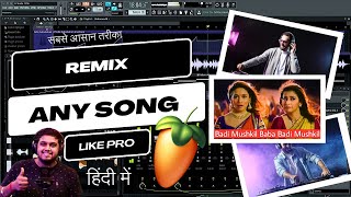 How To Remix Any Song Like Pro Using Stock Plugins  FL Studio With Kurfaat [upl. by Fellows]