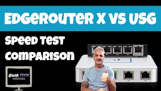 EdgeRouter X vs USG Speed Test [upl. by Dido96]