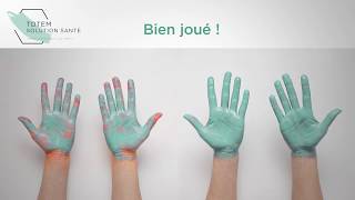 Comment bien se laver les mains avec du gel hydroalcoolique ou du savon [upl. by Marguerita]