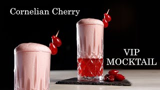 Make a magic mocktail in two minutes  Cornelian Cherry VIP MOCKTAIL  cornelian cherry pomegranate [upl. by Menell]