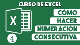 Como Hacer Numeracion Consecutiva en Excel [upl. by Adekan]