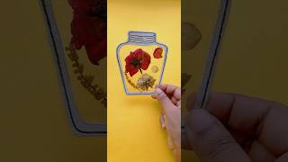 DIY transparent Dried flower sheet diy craft idea craft shorts diy driedflowers [upl. by Ecinev]