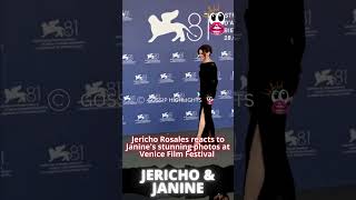 Jericho Rosales reacts to Janines stunning photos at Venice Film Festival [upl. by Akaya169]