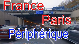 France  Paris Circular  Boulevard Périphérique amp motorway A1 [upl. by Eurydice]