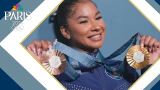 Gymnast Jordan Chiles breaks silence after being stripped of Olympic bronze medal [upl. by Alenson590]