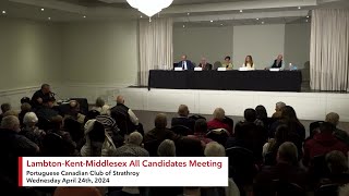 LambtonKentMiddlesex All Candidates Meeting 2024 Provincial ByElection  Rogers tv [upl. by Ardnaek]