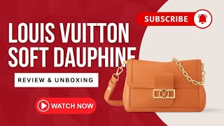 Louis Vuitton Soft Dauphine MM REVIEW amp UNBOXING [upl. by Klinger]