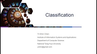 ISA5810 Session 3  Classification Part I [upl. by Atcliffe]