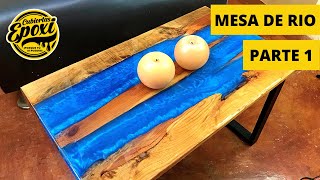 Creando Una Mesa De Rio Con Resina Epoxica  Cubiertas Epoxi [upl. by Mady]