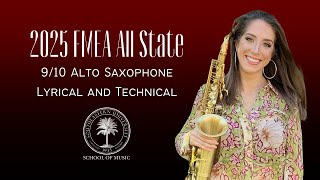 2025 FMEA AllState 910  Alto Saxophone [upl. by Arvy]