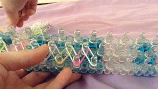 Rainbow Loom French Braid Bracelet Tutorial [upl. by Atnovart]