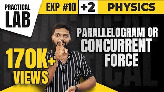 Plus Two  Practicals  Physics  Parallelogram or Concurrent Force 🔥🔥🔥Must Watch🔥💯💪 [upl. by Benedict]