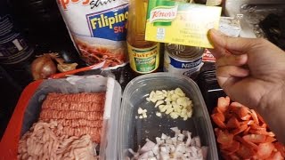 Vlog 18  My special Filipino Spaghetti Recipe [upl. by Farmelo]