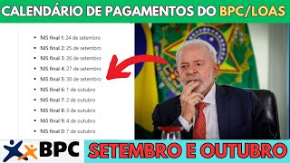 BPC LOAS  Calendário de Pagamentos e Datas Atualizadas para Setembro e Outubro [upl. by Krystyna]