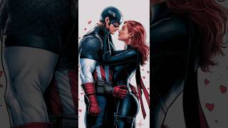 Captain America X Black widow 😍 Avengers Relationship avengers blackwidow marvel captainamerica [upl. by Naujled]