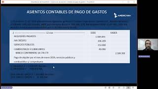 Contabilidad General Capsula sobre Asientos de Registro de Gastos [upl. by Acker]