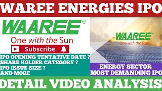 WAREE ENERGIES IPO DETAIL VIDEO ANALYSIS [upl. by Kristofor]