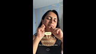 7 Min Face Lifting Massage  Lymphatic Drainage [upl. by Nwahsad]