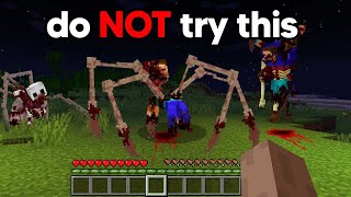 I tried to survive minecrafts scariest mod Minecraft Horror Mod [upl. by Eelyam]