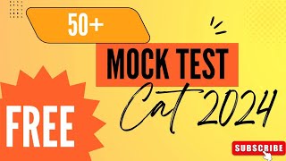 FREE MOCK TESTS FOR CAT 2024 EXAM🚀  FREE CAT RESOURCES📚  SCORE 99 PERCENTILE IN CAT 2024🔥study [upl. by Yelsna]