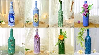 Creative Glass Bottle Crafts  Easy DIY Decorating Ideas [upl. by Tenahs]