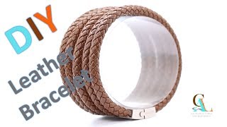 FREE DIY Leather cord Bracelet [upl. by Roby]