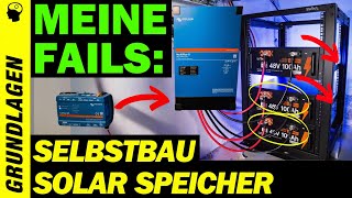 Solarspeicher Selbstbau  Fallstricke und Erfahrungen [upl. by Fleisig]