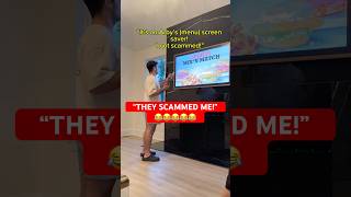 Imagine Buying a TV and Seeing This shorts scam [upl. by Kerwon]