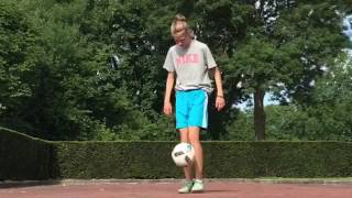 Freestyle football lowers session  Laura Dekker [upl. by Tedmann]