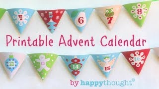 How to make an Advent Calendar Printable Christmas paper craft Easy to do  Watch now [upl. by Edwina]