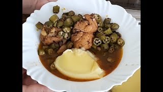 FRANGO COM QUIABO E ANGU [upl. by Ahcropal820]