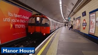 Manor House  Piccadilly line  London Underground  1973 Tube Stock [upl. by Eelanaj743]