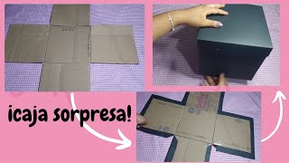 Guía base para realizar una caja sorpresa🤩🥰 ideal para decorarla en cualquier ocasióncaja sorpresa [upl. by Konopka]